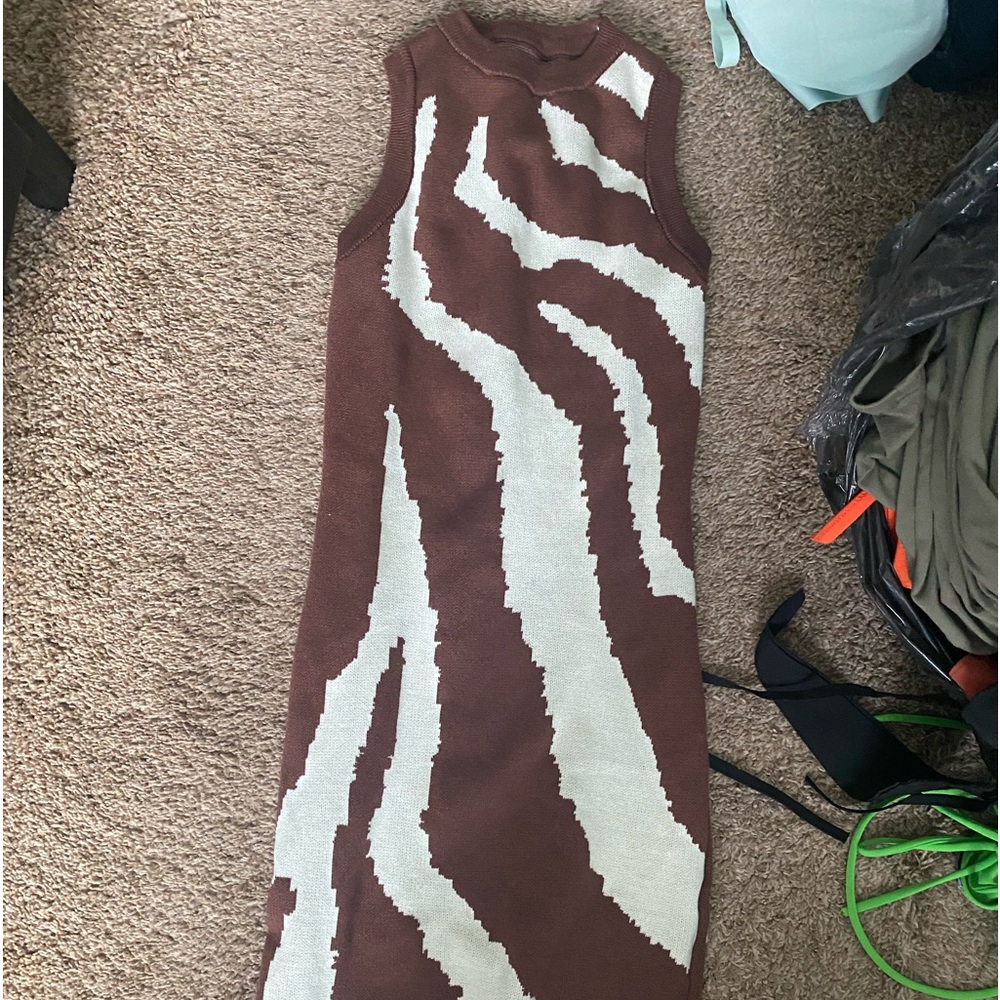 Print mini dress size small